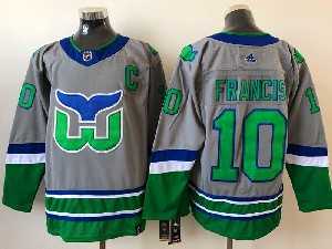 Hartford Whalers #10 Francis Gray 2021 Reverse Retro Alternate Adidas Jersey->hartford whalers->NHL Jersey